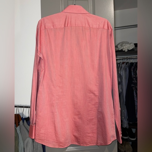 Hugo Boss Italian Slim Fit Testa Egyptian Cotton Button Down Dress Shirt - Picture 9 of 14